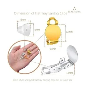 BEADNOVA 64 piezas de clip en la bandeja plana para_2