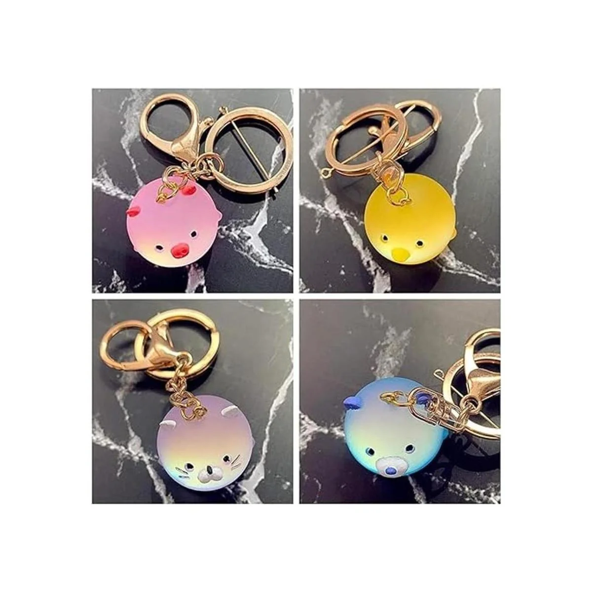 Liscra 2 moldes de resina de silicona para joyería_3