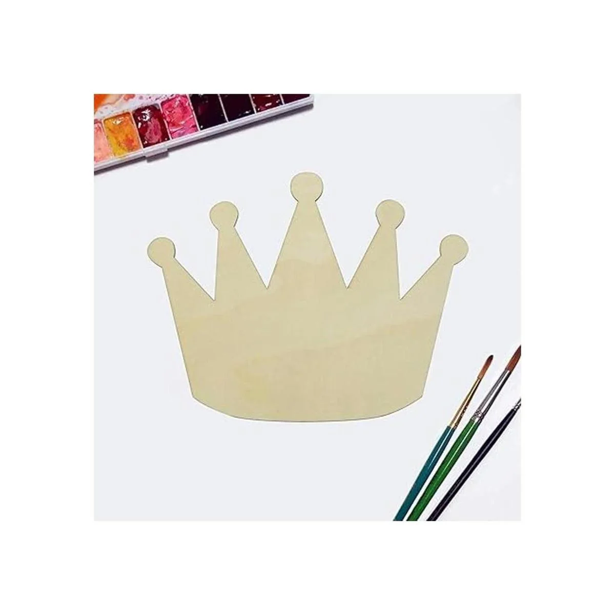 JANOU 6 piezas de madera en forma de corona para_5