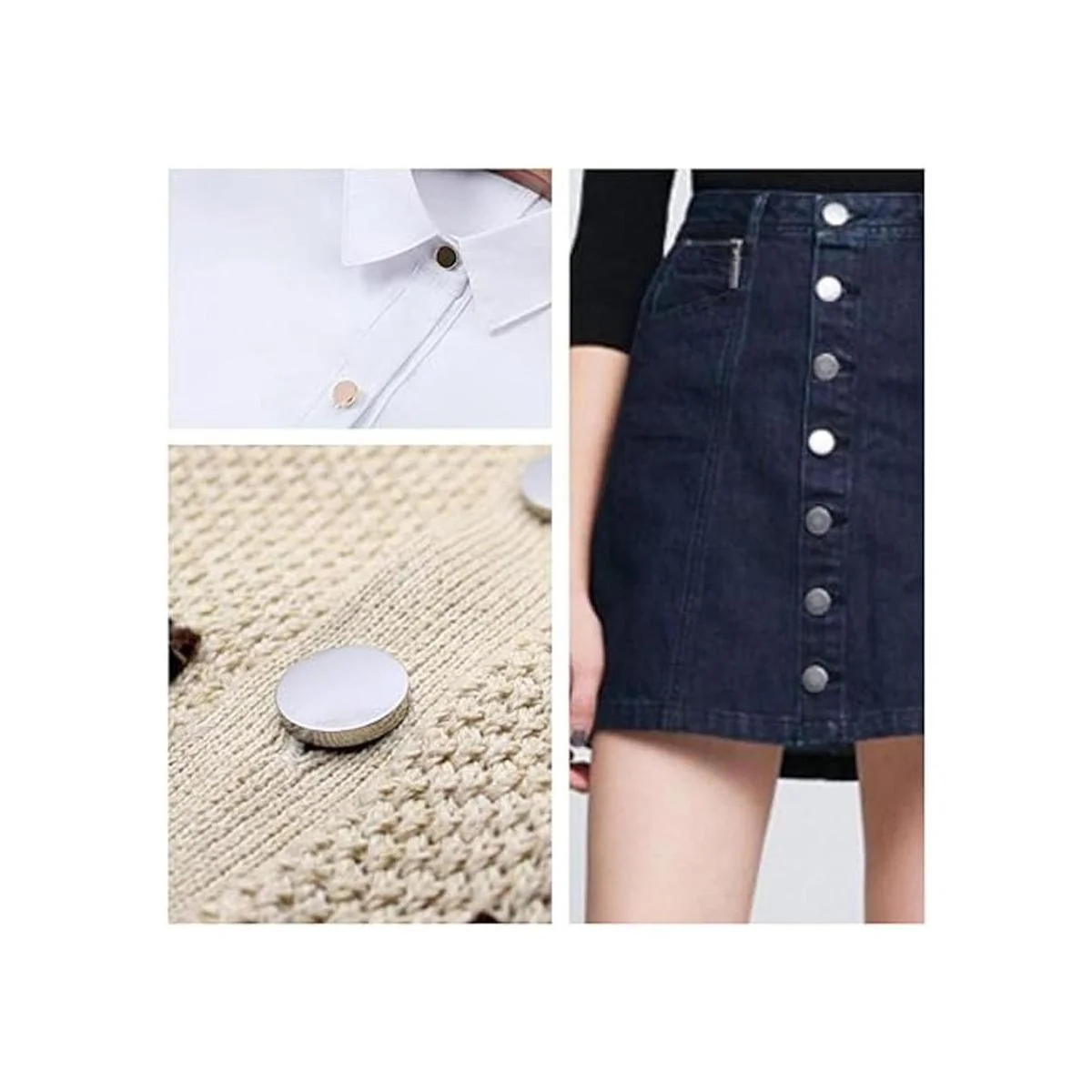 OLYCRAFT 100 botones planos de aleación de metal 5_7