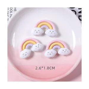 Juego de 50 dijes de limo con parte trasera plana para_7