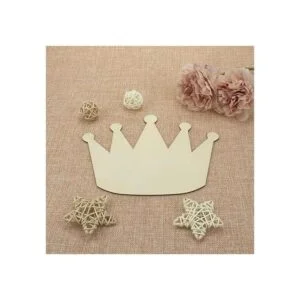 JANOU 6 piezas de madera en forma de corona para_7