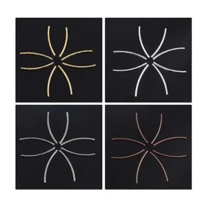 PH PandaHall 240 piezas de 4 colores curvados tubo de_4