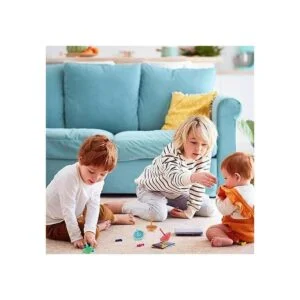 Tops coloridos de madera para niños juguete de_6