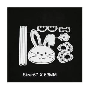 Troqueles de metal de conejo de Pascua diseño de conejo_2