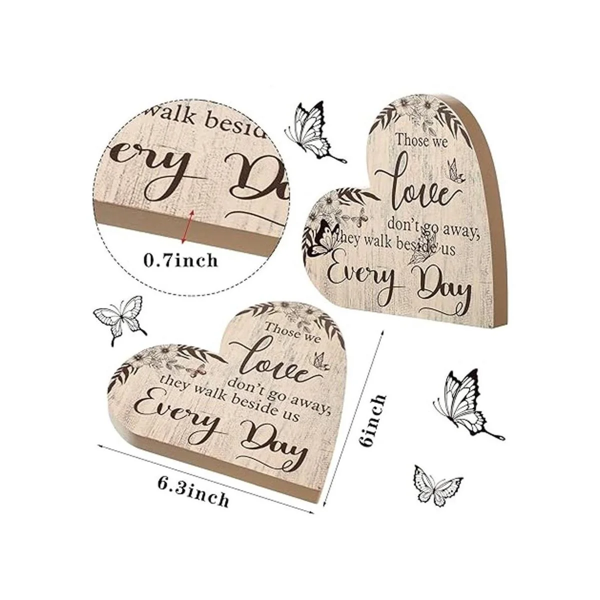 Regalo de condolencia regalo conmemorativo de corazón_6