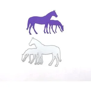 2 troqueles de corte de animales para caballos paja de_4