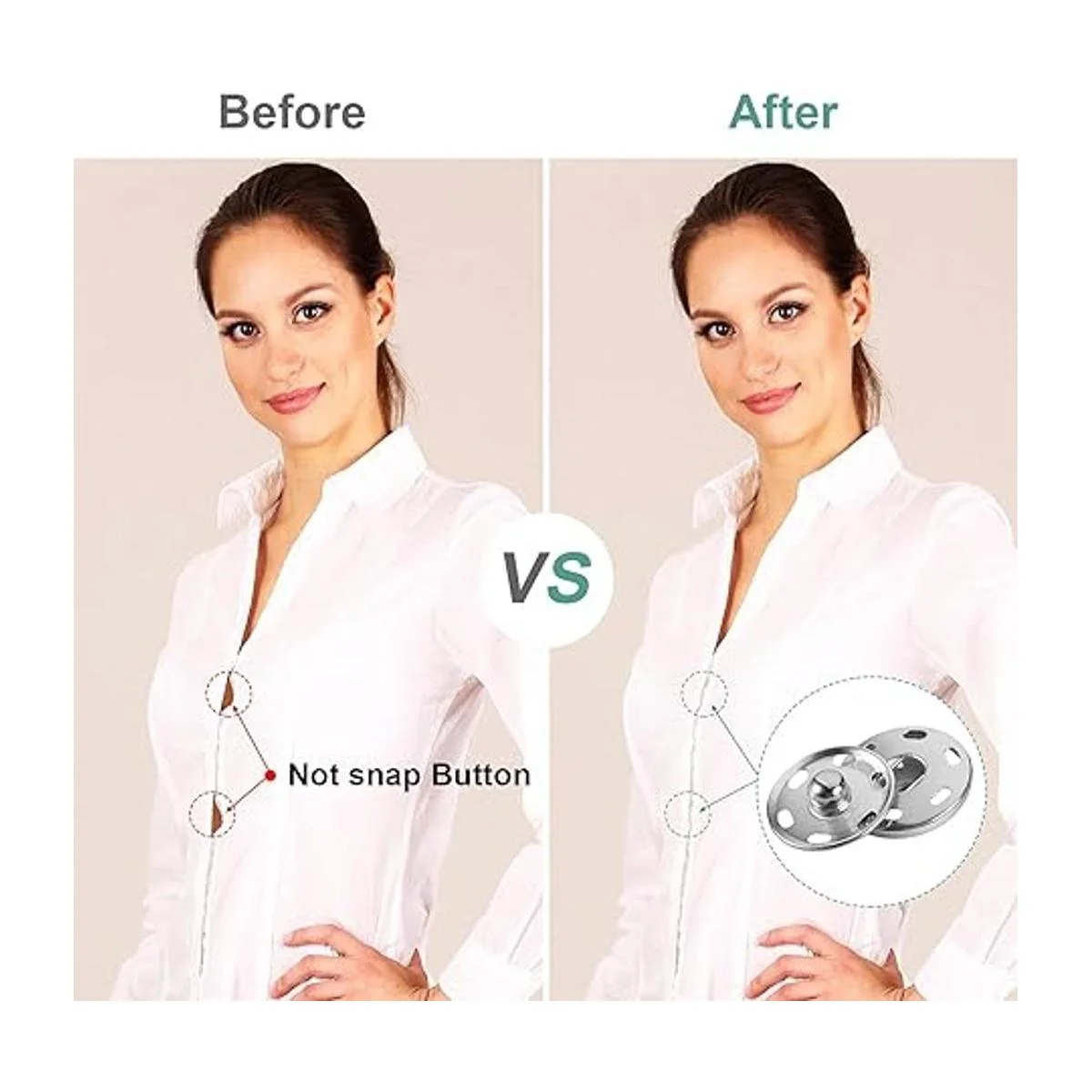 100 juegos de botones de presión de 0.748 in para coser_5