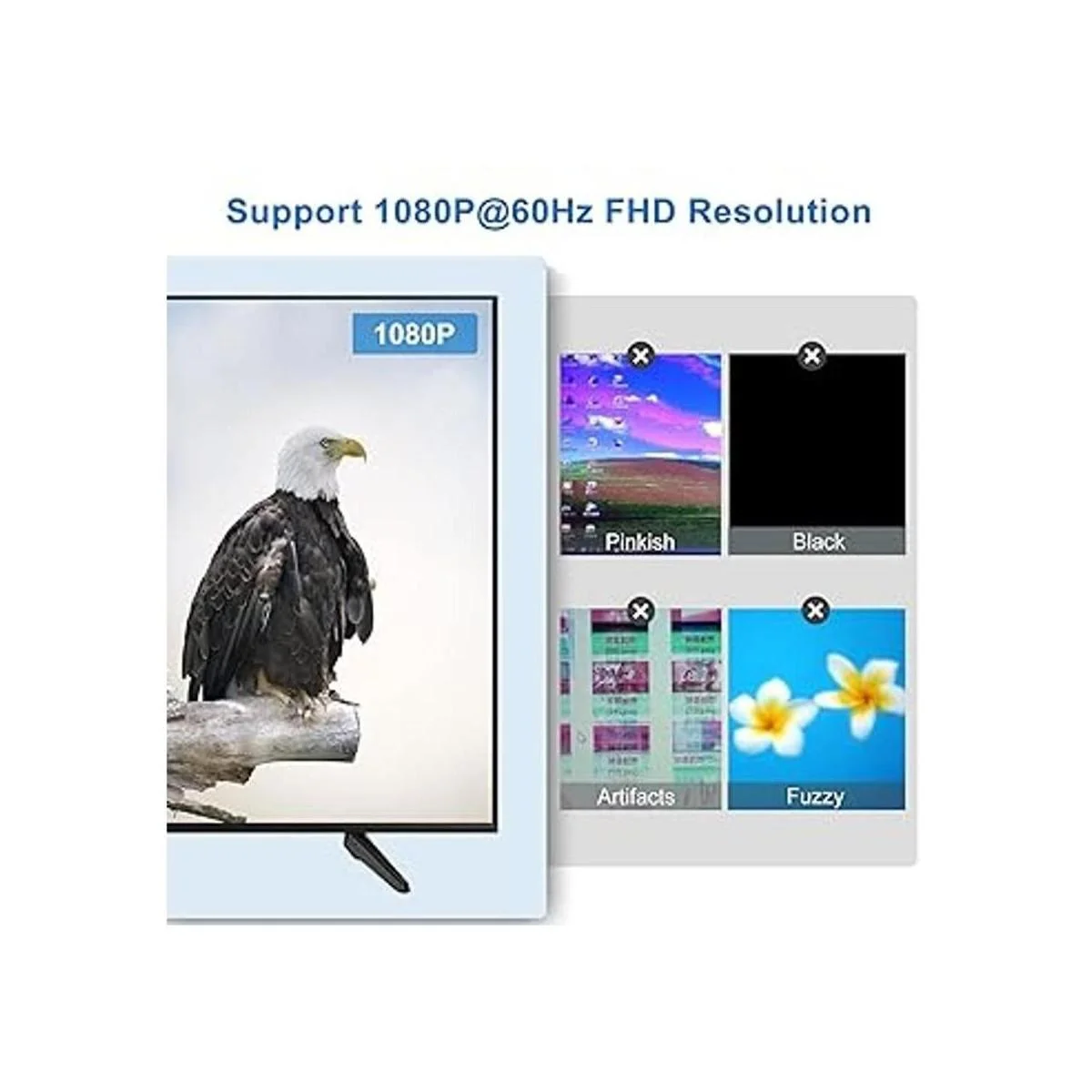 FOINNEX Adaptador DVI a VGA DVID a VGA convertidor DVI_4