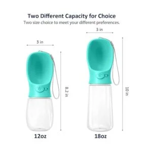 WePet Botella de agua portátil para perros 12 19 onzas_2