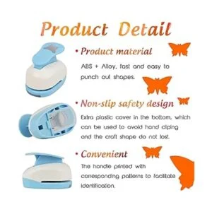Ecohu Cortador de mariposa de 1 pulgada perforadores de_6