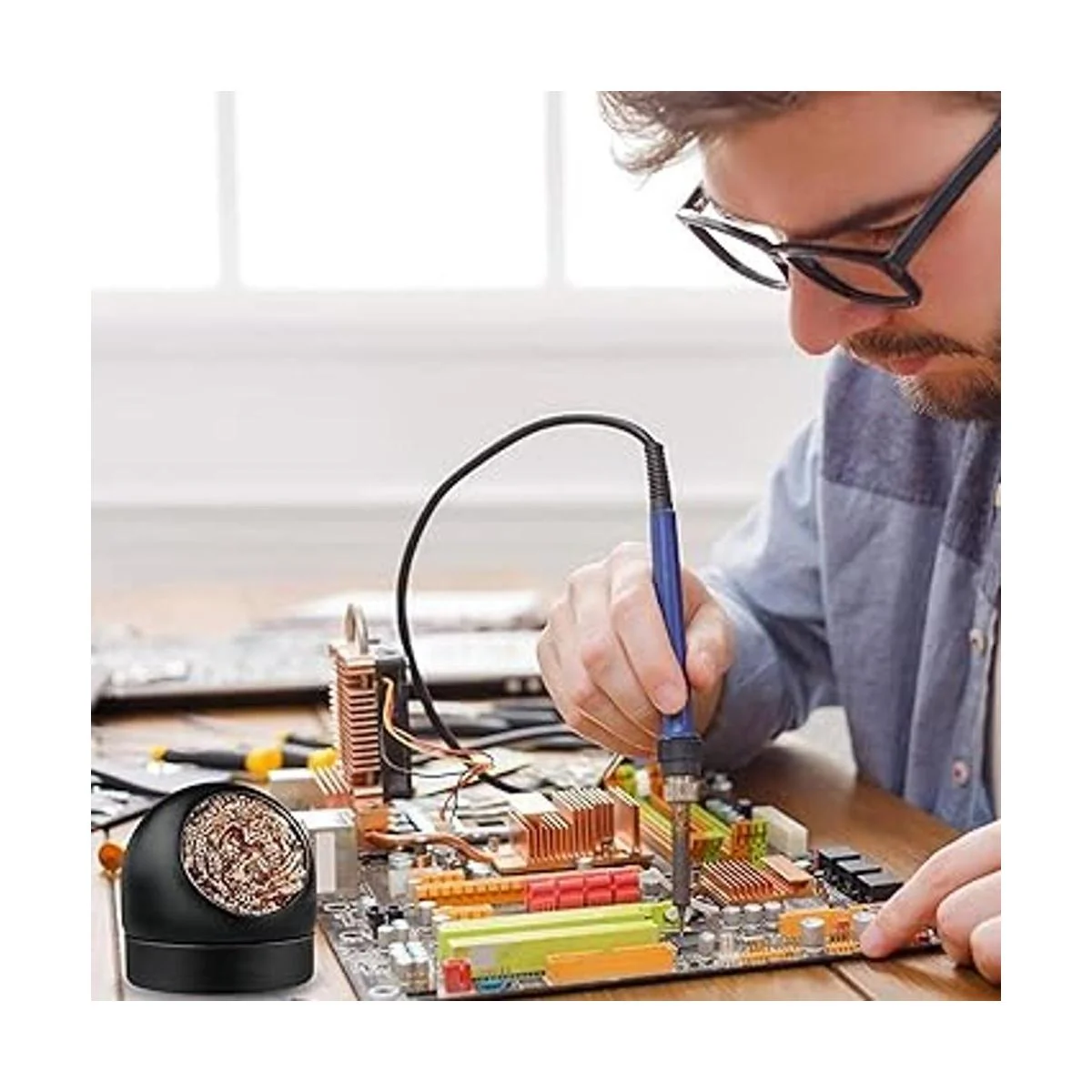 Limpiador de punta de soldador antideslizante punta de_2