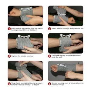 RUIMI Vendaje israelí de 6 pulgadas 1 paquete de vendas_5