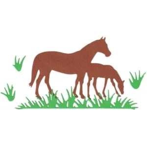 2 troqueles de corte de animales para caballos paja de_3
