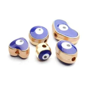 Cuentas azules de ojo malvado 30 cuentas espaciadoras de_5