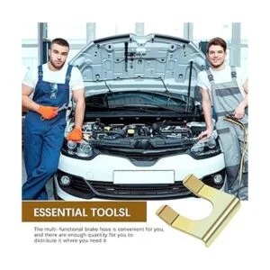 12 clips de línea de freno de metal retenedor de línea de_4