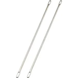 Agujas de doble ojo Tegg 2 unids 3.5 in doble ojo agujas_2