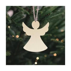Creaides 20 piezas de madera de ángel DIY recortes de_7