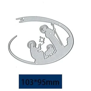 Adies Merry Christmas Families Troqueles de metal para_2