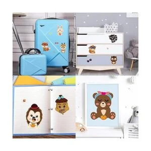 MALLMALL6 45 calcomanías de animales del bosque hacen una_5