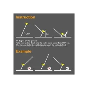 ABCCANOPY Estacas para tienda de campaña de 11 pulgadas_4