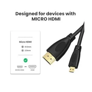 Cable micro HDMI a HDMI de repuesto para Gopro_3