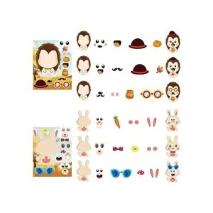 MALLMALL6 45 calcomanías de animales del bosque hacen una_3