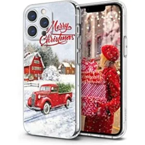 Newseego Compatible con iPhone 13 Pro Funda de Navidad_1