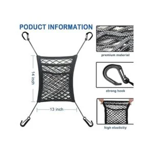 MBVBN Organizador de malla de 3 capas para respaldo de_3