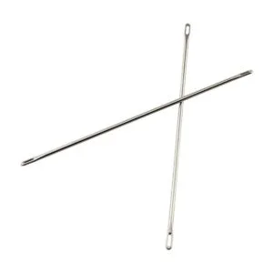 Agujas de doble ojo Tegg 2 unids 3.5 in doble ojo agujas_3