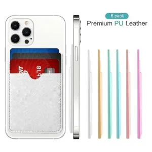 Weewooday 6 piezas de bolsillo para tarjetas de teléfono_2