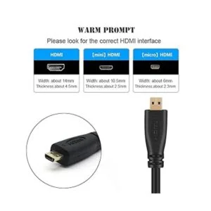 Cable micro HDMI a HDMI de repuesto para Gopro_2