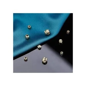 BENECREAT 80pcs 4Sizes18K chapado en oro cuentas_7