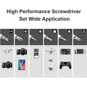 VCELINK Juego de mini destornilladores con 42 puntas_4