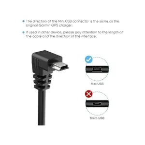 PixelMan Cable de carga para Garmin GPS 18 AWG 5 pies_4