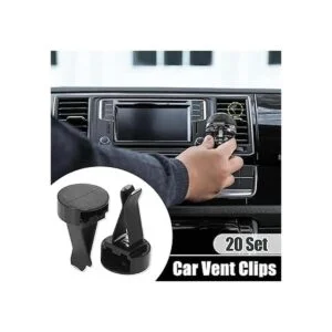 X AUTOHAUX Juego de 20 clips de ventilación de coche con_2