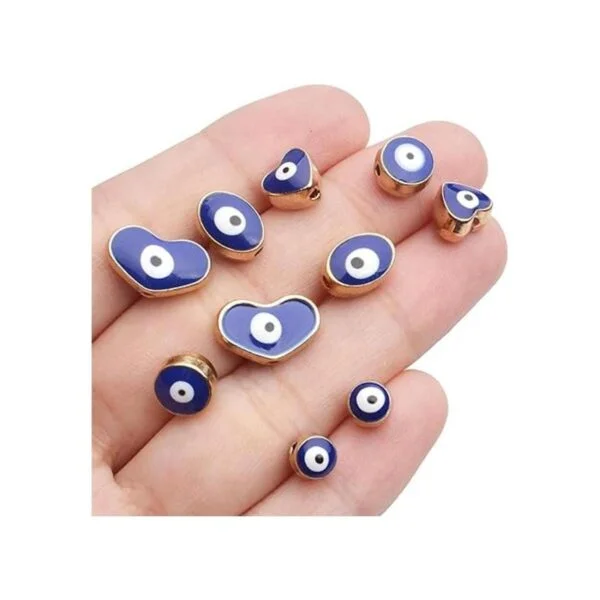 Cuentas azules de ojo malvado 30 cuentas espaciadoras de_6
