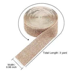 Benvo Cinta autoadhesiva con diamantes de imitación de_2