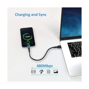 Cable USB C corto de 1 pie de carga rápida paquete de 5_5