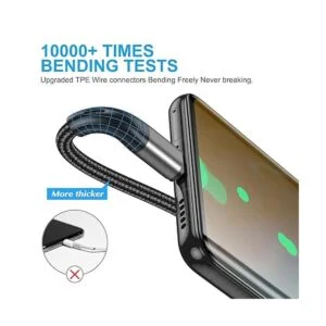 Cable USB tipo C de carga rápida paquete de 3 pies de_2