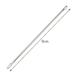 Agujas de doble ojo Tegg 2 unids 3.5 in doble ojo agujas_4