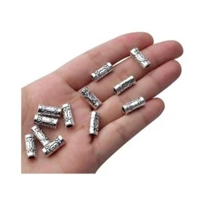 60 unidades de plata antigua columna espaciador cuentas_7