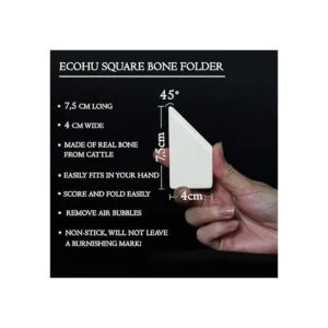 ECOHU Carpeta cuadrada de hueso artesanía de hueso_6