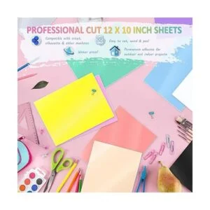 YIZHEN Juego de 12 hojas de vinilo adhesivas permanentes_2