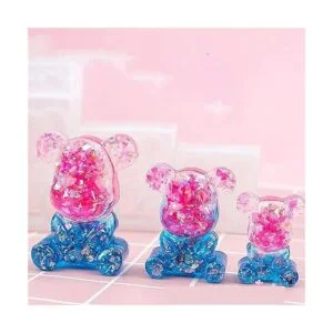 Paquete de 7 moldes de silicona de resina epoxi de pata de_5