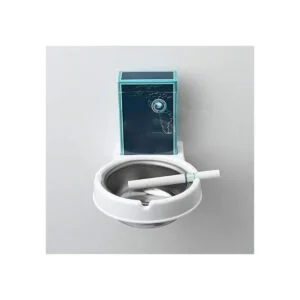 Cosmos Cenicero de acero inoxidable para montaje en pared_4