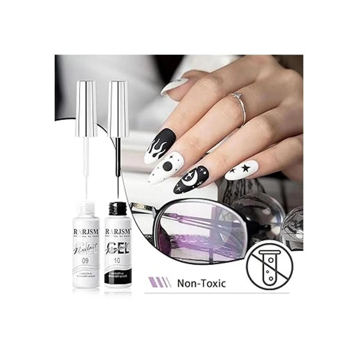 RARJSM Gel de arte de uñas esmalte de gel para forro_3