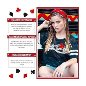 24 parches para jugar con plancha color rojo y negro con_4