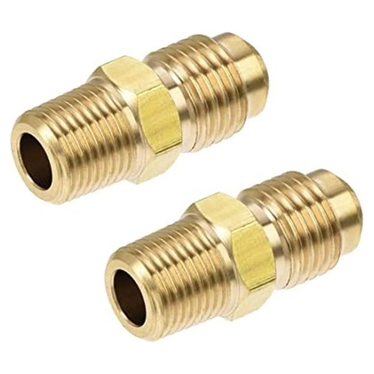 uxcell Tubo de latón SAE 45 grados 14 pulgadas de_1