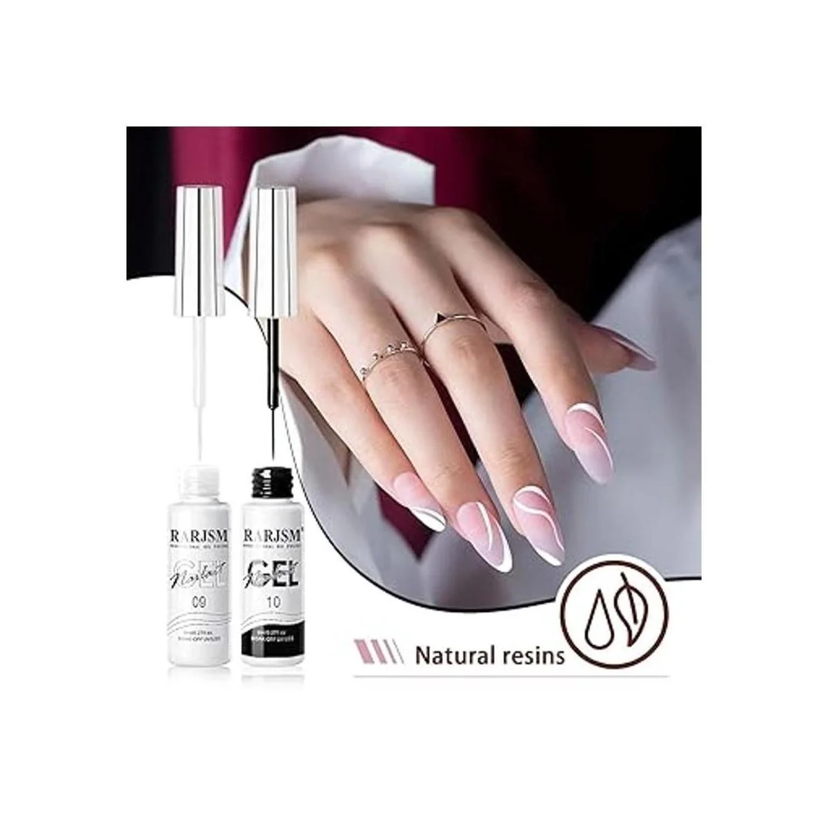 RARJSM Gel de arte de uñas esmalte de gel para forro_5